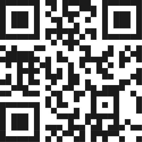 Man sieht eine QR Code um Kontakt aufzunehmen.